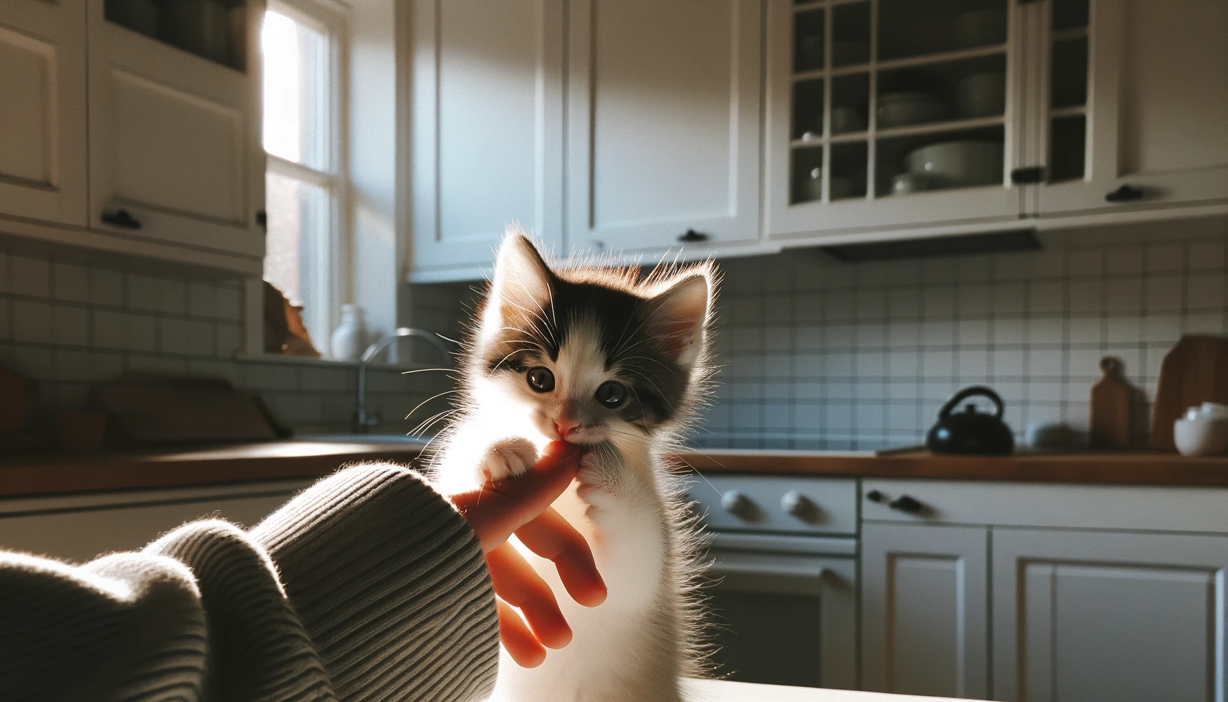 ลูกแมวชอบกัดด้วยเหตุผลหลายประการ